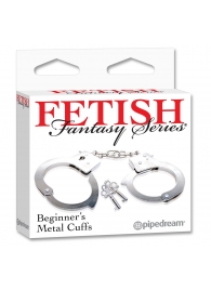 Металлические наручники Beginner s Metal Cuffs - Pipedream - купить с доставкой в Севастополе