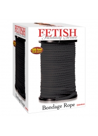 Черная веревка для связывания Bondage Rope - 60,9 м. - Pipedream - купить с доставкой в Севастополе