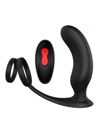 Черный массажер простаты REMOTE P-PLEASER - Dream Toys - в Севастополе купить с доставкой