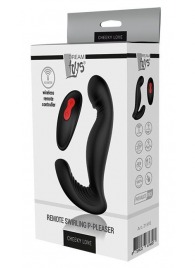Черный вибромассажер простаты SWIRLING P-PLEASER - Dream Toys - в Севастополе купить с доставкой