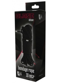 Черная веревка для бондажа BONDAGE ROPE - 10 м. - Dream Toys - купить с доставкой в Севастополе