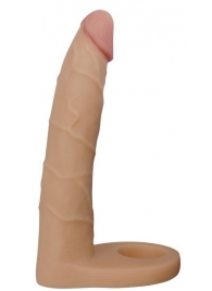Телесная насадка-фаллоимитатор для двойного проникновения - 17 см. - Lovetoy - купить с доставкой в Севастополе