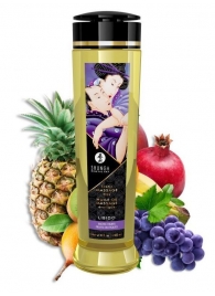 Массажное масло Libido Exotic Fruits с ароматом экзотических фруктов - 240 мл. - Shunga - купить с доставкой в Севастополе