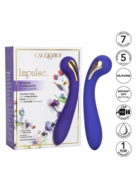 Фиолетовый вибромассажер с электростимуляцией Intimate Estim Petite G Wand - 19 см. - California Exotic Novelties - купить с доставкой в Севастополе