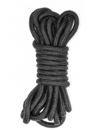 Черная веревка Do Not Disturb - 5 м. - Lola Games - купить с доставкой в Севастополе