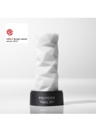 Белый 3D мастурбатор POLYGON - Tenga - в Севастополе купить с доставкой