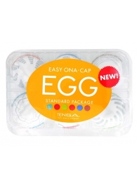 Набор из 6 мастурбаторов Tenga EGG Easy Beat с различным рельефом - Tenga - в Севастополе купить с доставкой