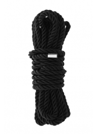 Черная веревка для шибари DELUXE BONDAGE ROPE - 5 м. - Dream Toys - купить с доставкой в Севастополе