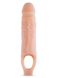 Телесный реалистичный фаллоудлинитель 9 Inch Silicone Cock Sheath Penis Extender - 22,86 см. - Blush Novelties - в Севастополе купить с доставкой