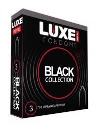 Черные презервативы LUXE Royal Black Collection - 3 шт. - Luxe - купить с доставкой в Севастополе