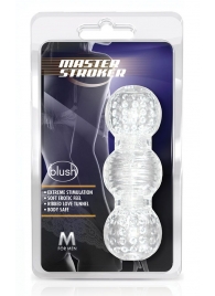 Прозрачный фигурный мастурбатор Master Stroker - Blush Novelties - в Севастополе купить с доставкой