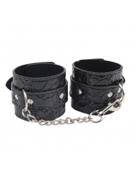 Черные наручники Be good Wrist Cuffs - Chisa - купить с доставкой в Севастополе