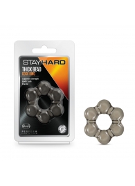 Дымчатое эрекционное кольцо Stay Hard Thick Bead Cock Ring - Blush Novelties - в Севастополе купить с доставкой