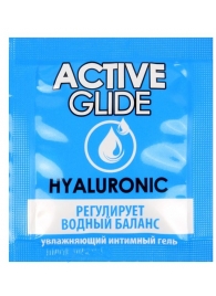 Лубрикант на водной основе Active Glide с гиалуроновой кислотой - 3 гр. - Биоритм - купить с доставкой в Севастополе