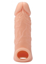 Телесная насадка EXTENDER WITH BALL STRAP 5.5 - 14 см. - Dream Toys - в Севастополе купить с доставкой