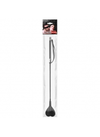 Черный стек с наконечником-сердечком - 54 см. - Notabu - купить с доставкой в Севастополе