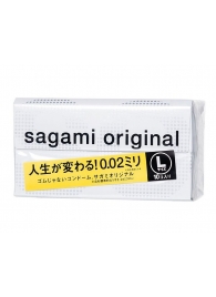 Презервативы Sagami Original 0.02 L-size увеличенного размера - 10 шт. - Sagami - купить с доставкой в Севастополе