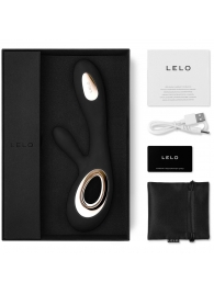 Черный вибратор-кролик Lelo Soraya Wave - 21,8 см. - Lelo