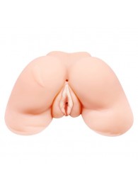 Телесная вибровагина Julie с 2 рабочими отверстиями - Baile - в Севастополе купить с доставкой