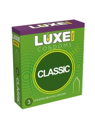 Гладкие презервативы LUXE Royal Classic - 3 шт. - Luxe - купить с доставкой в Севастополе