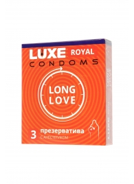 Презервативы с продлевающим эффектом LUXE Royal Long Love - 3 шт. - Luxe - купить с доставкой в Севастополе