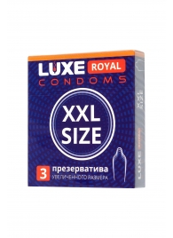 Презервативы увеличенного размера LUXE Royal XXL Size - 3 шт. - Luxe - купить с доставкой в Севастополе