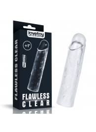 Прозрачная насадка-удлинитель Flawless Clear Penis Sleeve Add 1 - 15,5 см. - Lovetoy - в Севастополе купить с доставкой