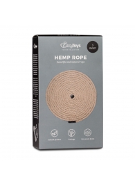 Пеньковая веревка для связывания Hemp Rope - 5 м. - Easy toys - купить с доставкой в Севастополе