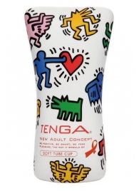 Мастурбатор-туба Keith Haring Soft Tube CUP - Tenga - в Севастополе купить с доставкой