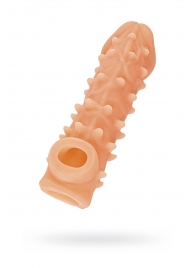 Телесная закрытая насадка с пупырышками Cock Sleeve Size S - 13,8 см. - KOKOS - в Севастополе купить с доставкой