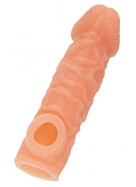 Телесная закрытая насадка с шершавой головкой Cock Sleeve Size S - 13,8 см. - KOKOS - в Севастополе купить с доставкой