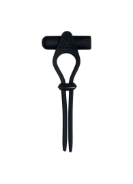 Черное эрекционное лассо с вибропулей Black Tie Affair - Zero Tolerance - в Севастополе купить с доставкой