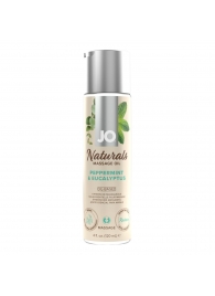 Массажное масло с ароматом перечной мяты и эвкалипта JO Naturals Peppermint   Eucalyptus - 120 мл. - System JO - купить с доставкой в Севастополе