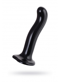 Черный стимулятор для пар P G-Spot Dildo Size M - 18 см. - Strap-on-me - в Севастополе купить с доставкой