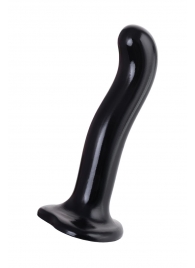 Черный стимулятор для пар P G-Spot Dildo Size M - 18 см. - Strap-on-me - в Севастополе купить с доставкой