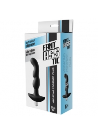 Черная вибропробка для простаты FantASStic Vibrating Prostate Plug - 14,5 см. - Dream Toys - в Севастополе купить с доставкой