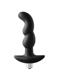 Черная вибропробка для простаты FantASStic Vibrating Prostate Plug - 14,5 см. - Dream Toys - в Севастополе купить с доставкой