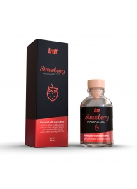 Массажный гель с ароматом клубники Strawberry - 30 мл. - INTT - купить с доставкой в Севастополе