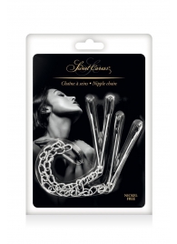 Регулируемые зажимы для сосков Sweet Caress Nipple Chain - Sweet Caress - купить с доставкой в Севастополе