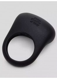 Черное эрекционное виброкольцо Sensation Rechargeable Vibrating Love Ring - Fifty Shades of Grey - в Севастополе купить с доставкой