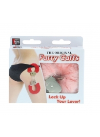 Металлические наручники с розовой меховой опушкой METAL HANDCUFF WITH PLUSH PINK - Dream Toys - купить с доставкой в Севастополе