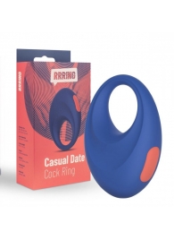 Синее эрекционное кольцо RRRING Casual Date Cock Ring - FeelzToys - в Севастополе купить с доставкой