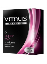 Ультратонкие презервативы VITALIS PREMIUM super thin - 3 шт. - Vitalis - купить с доставкой в Севастополе