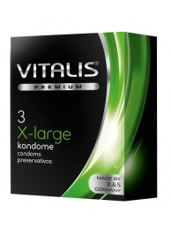Презервативы увеличенного размера VITALIS PREMIUM x-large - 3 шт. - Vitalis - купить с доставкой в Севастополе