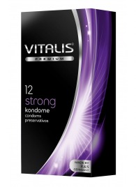 Презервативы с утолщённой стенкой VITALIS PREMIUM strong - 12 шт. - Vitalis - купить с доставкой в Севастополе
