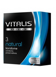 Классические презервативы VITALIS PREMIUM natural - 3 шт. - Vitalis - купить с доставкой в Севастополе