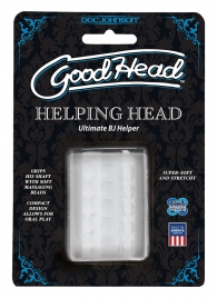 Прозрачный мастурбатор HELPING HEAD - Doc Johnson - в Севастополе купить с доставкой