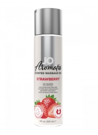 Массажное масло JO Aromatix Massage Oil Strawberry с ароматом клубники - 120 мл. - System JO - купить с доставкой в Севастополе