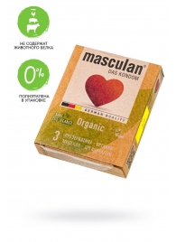 Экологически чистые презервативы Masculan Organic - 3 шт. - Masculan - купить с доставкой в Севастополе