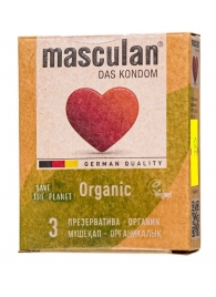 Экологически чистые презервативы Masculan Organic - 3 шт. - Masculan - купить с доставкой в Севастополе